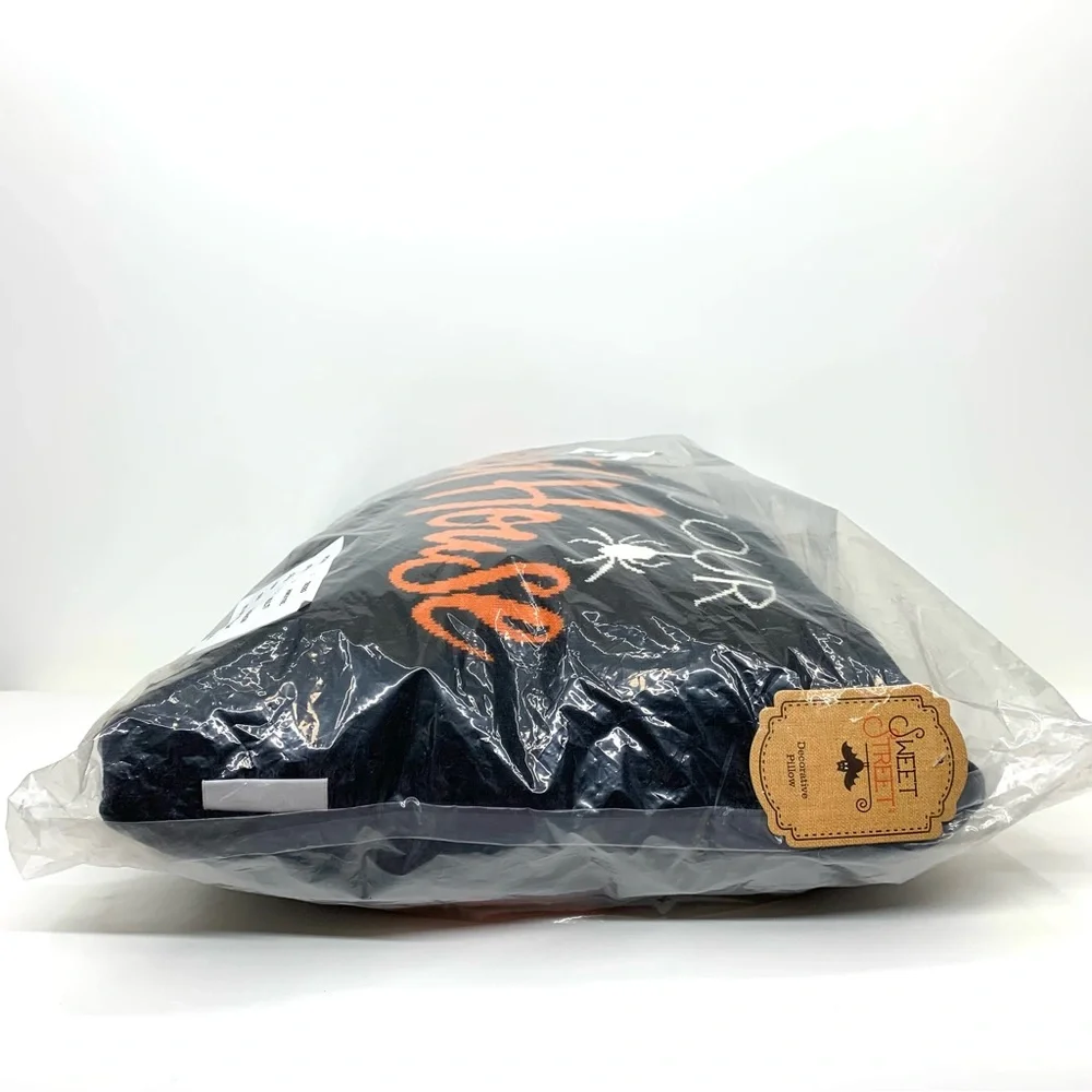 Sweet Street Oversized Decorative Halloween Pillow Welcome To Our Haunted House